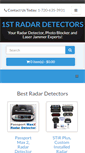 Mobile Screenshot of 1stradardetectors.com